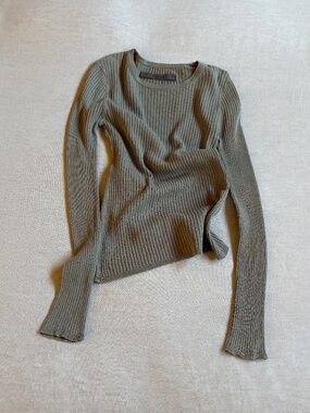 Enza Costa Ribbed Long Sleeve Top